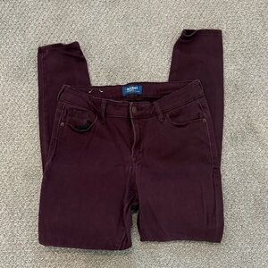 Old Navy Women's Rich Burgundy Skinny Jeans